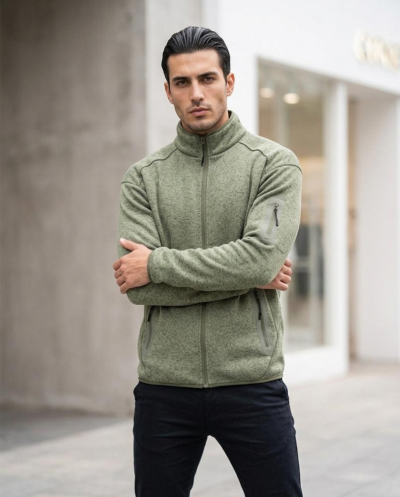 Wants and Fits - Yoser | Zip-Up Stand-Collar Sports Jacket Men