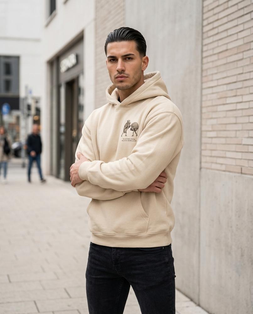 Wants and Fits - Allan | Printed Relaxed-Fit Hoodie Men