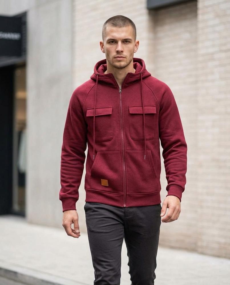 Wants and Fits - Nover | Zip-Up Structured Hoodie Men