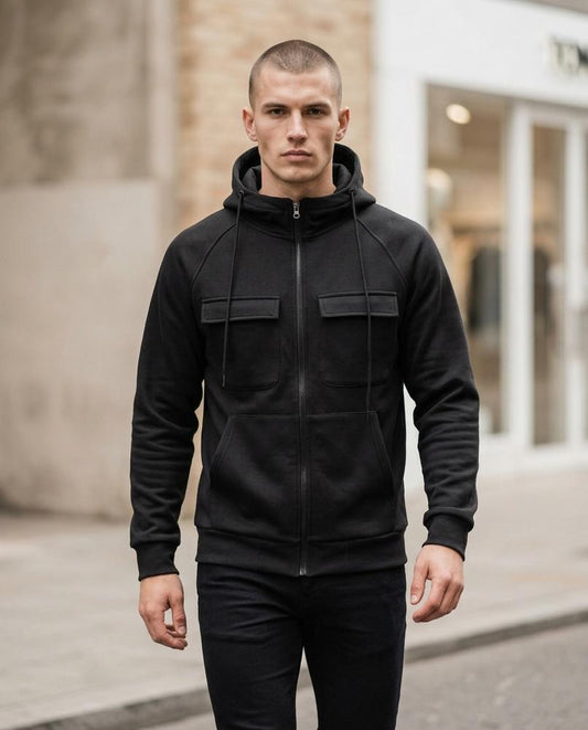 Wants and Fits - Nover | Zip-Up Structured Hoodie Men