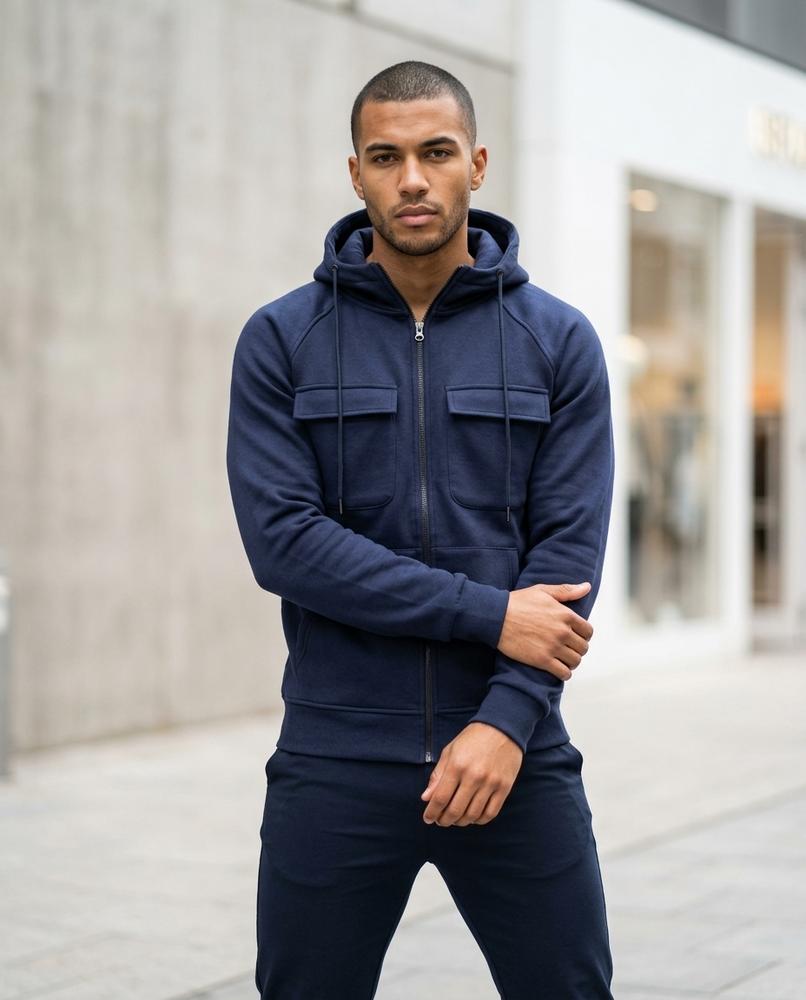 Wants and Fits - Nover | Zip-Up Structured Hoodie Men