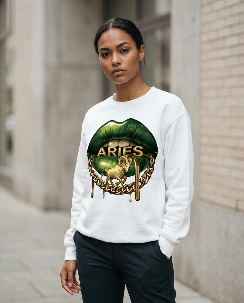 Wants and Fits - Yotal | Graphic Print Crewneck Sweatshirt Women
