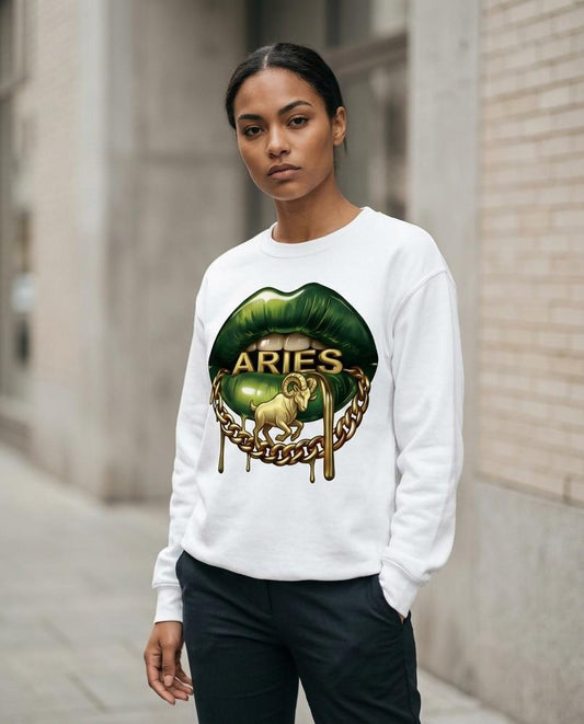 Wants and Fits - Yotal | Graphic Print Crewneck Sweatshirt Women