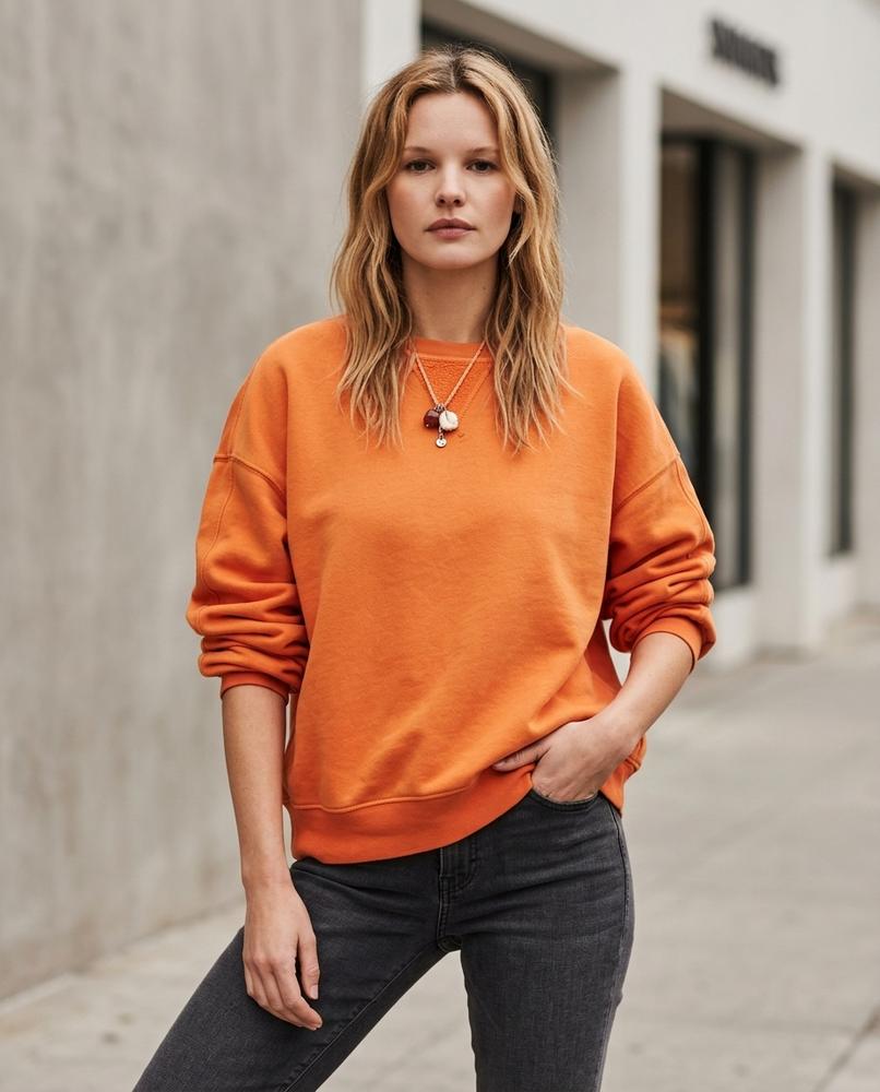 Wants and Fits - Davel | Color-Block Loose-Fit Sweatshirt Women